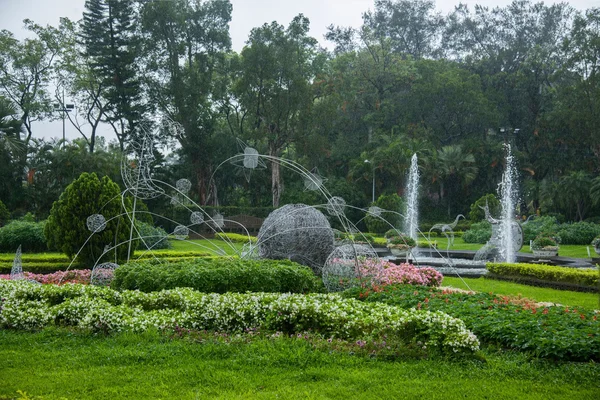 Taipei, taiwan shilin residence garden och musikpaviljongen — Stockfoto