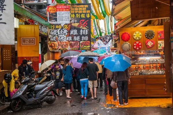 Feng Chia Night Market de Taiwan, Taichung, Taiwan — Fotografia de Stock