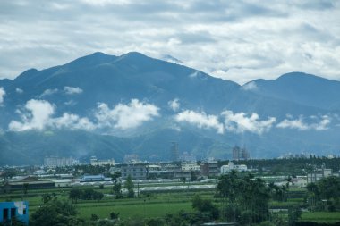 Taichung, Tayvan yol boyunca pastoral manzara