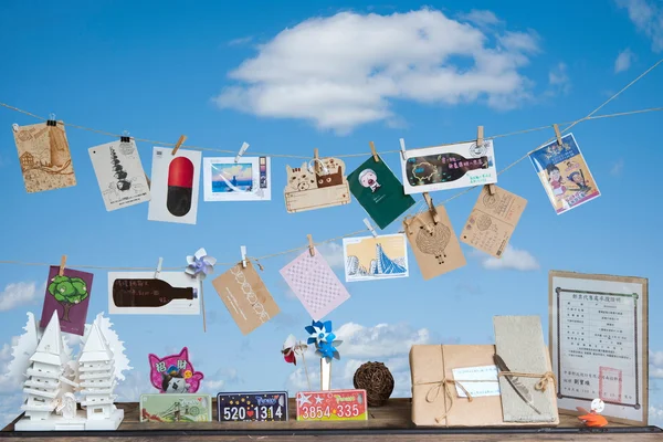 Nantou County, Taiwan Cingjing Farm Point venta de tarjetas postales — Foto de Stock