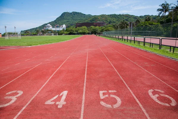 Kaohsiung, pista de juegos del campus de la Universidad Zhongshan de Taiwán — Foto de Stock