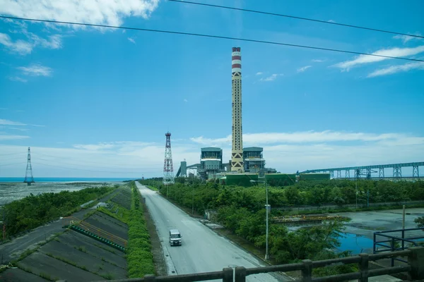 Hualien City, Condado de Hualien, Taiwán Estación de tren de Beipu a la nueva estación Escenario de Suao a lo largo de la costa del Pacífico — Foto de Stock