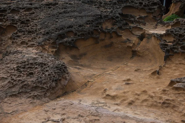 Wanli okres, nové město taipei, Tchaj-wan "yehliu geopark" podivné skalnaté krajině — Stock fotografie