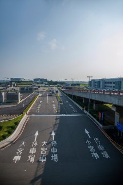 Tayvan taoyuan Uluslararası Havaalanı terminal çevre yolu koridor