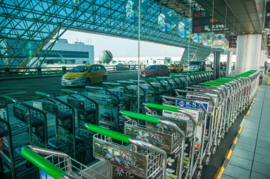 Tayvan taoyuan Uluslararası Havaalanı terminal bagaj arabaları