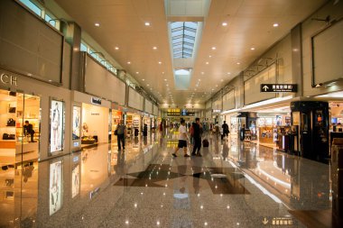 Taiwan Taoyuan International Airport Terminal duty-free shopping malls clipart