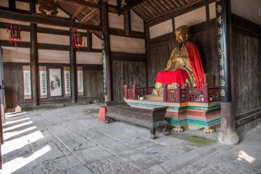 Chongqing rongchang yol delik kasaba huguang heykeli 