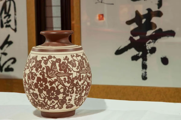 Een rongchang chongqing rongchang aardewerk aardewerk museum tentoonstelling — Stockfoto