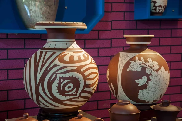 Een rongchang chongqing rongchang aardewerk aardewerk museum tentoonstelling — Stockfoto