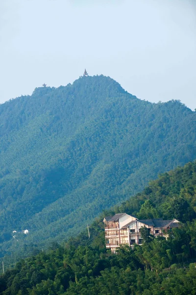 永川区，重庆市茶山竹子风景秀丽的"茶竹天街" — 图库照片