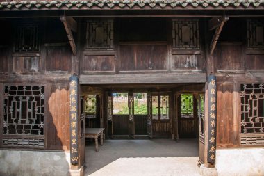 Bo yang, hubei enshilichuan şehir wells antik yapıların 