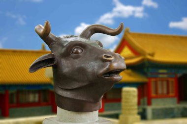 Chongqing zhongxian shibaozhai doğal Antik Bronz 