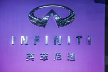Chongqing auto show Infiniti serisi araba logosu
