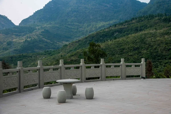 Distretto di Nanchuan, Chongqing Wenfengta scenico Danzhuoshideng — Foto Stock