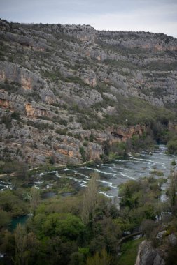 Şelale, Hırvatistan 'daki Krka ulusal parkında çağlayan
