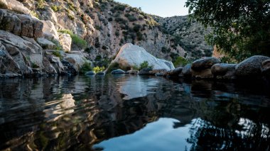 At the Deep Creek Hot Springs in California, USA. clipart