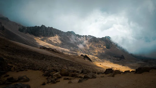 Una Maravillosa Caminata Día Soleado Tercera Montaña Más Alta México — Foto de Stock