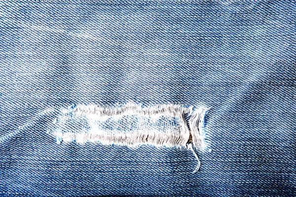 Jeans texture with fibers — Stock Photo, Image
