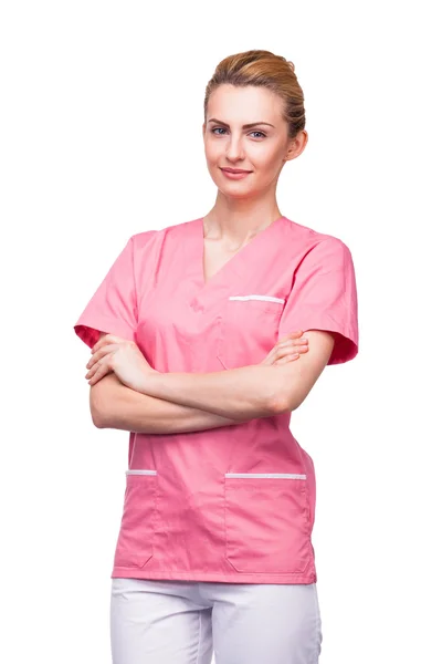 Nurse blond — Stockfoto