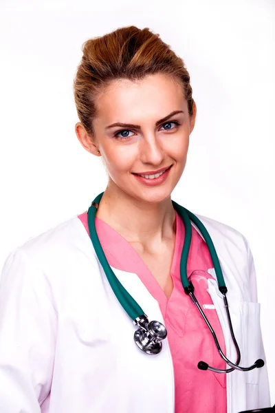 Güzel, genç bir doktor portret — Stok fotoğraf