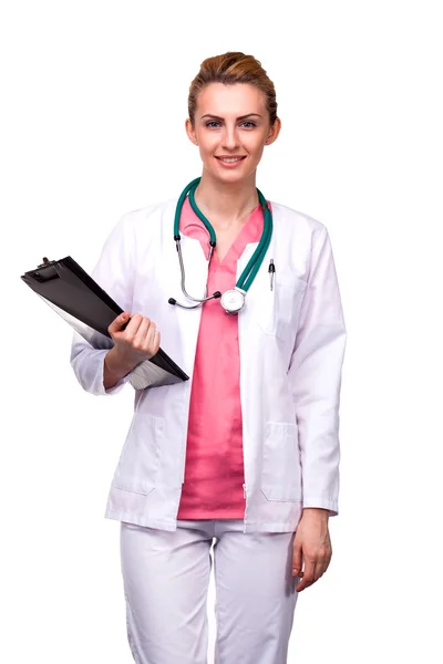 Professional medic smiling Stock Picture