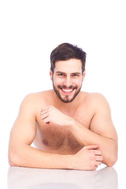 izole yakışıklı genç