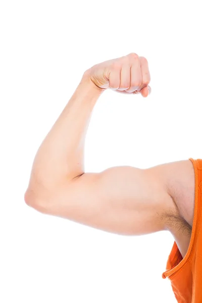 Strong arm on white — Stock Photo, Image
