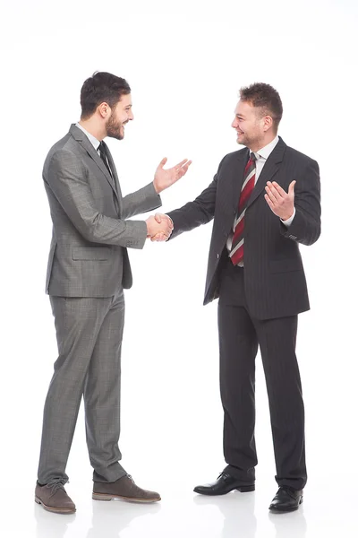 iki businessmans gülümseyen 