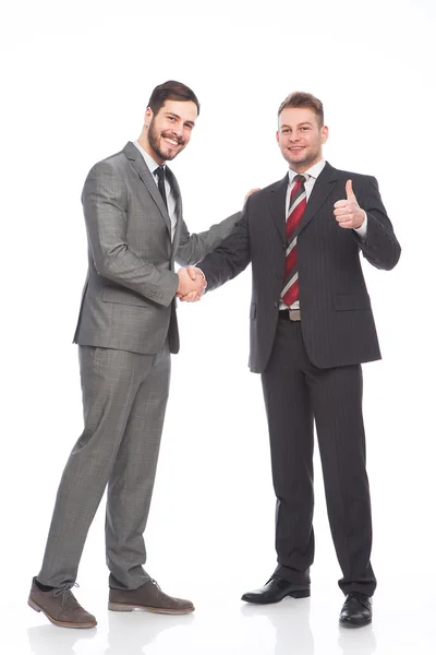 İş adamları el sıkışıyor 