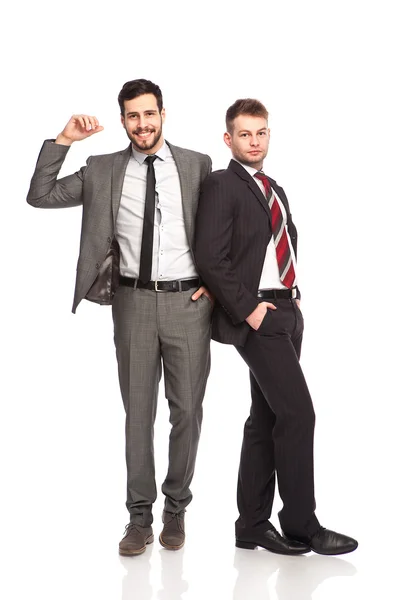 Businessmen leans — Stock Photo, Image