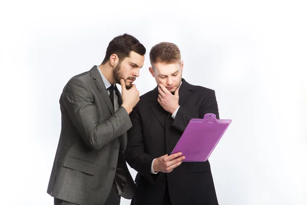 Concerned businessmen Royalty Free Stock Images