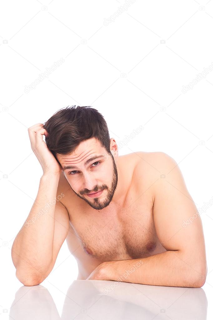 sexy half-naked man 