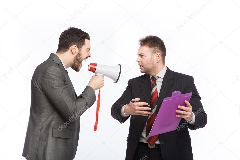 quarrel between businessmen