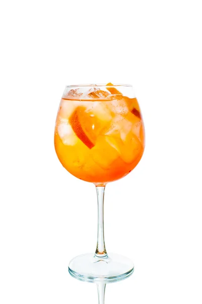 Colored cocktail on white background — Stock Photo, Image