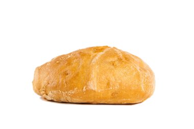 ekmek beyaz arkaplanda izole edildi