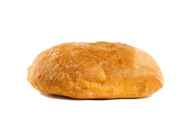 ekmek beyaz arkaplanda izole edildi