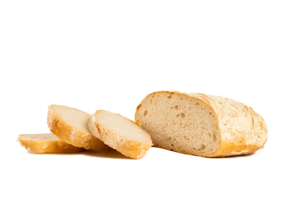 Brood geïsoleerd op witte achtergrond — Stockfoto