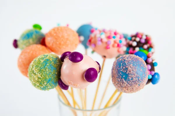 Cake cups on stick — Stock Photo, Image