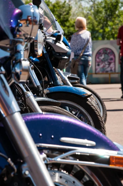 Tuning motorcycle at EMMA 2013 in Lviv — Stock Photo, Image