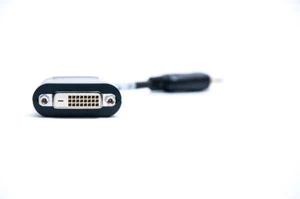 DVI to display port adapter — Stock Photo, Image