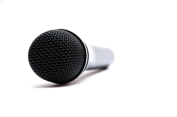 Black microphone — Stock Photo, Image