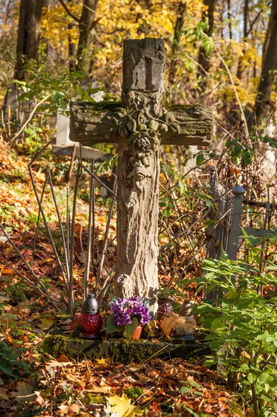 Sten monument på begravningen — Stockfoto