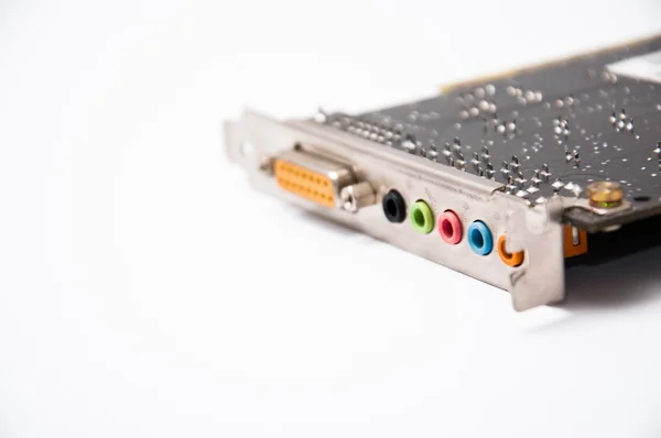 PC Sound card on a white background — Stock Photo, Image