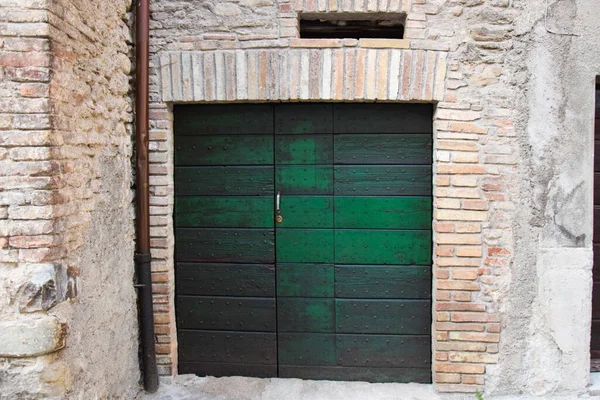 Raccolta Porte Medievali Legno Fotografate Sant Angelo Vado Antichissimo Pesino — Foto Stock