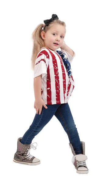 Blonde little girl posing — Stock Photo, Image