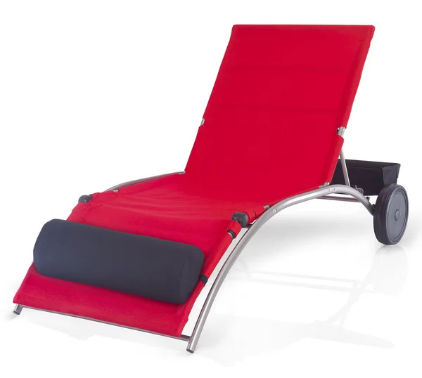 Cadeira de praia isolada — Fotografia de Stock