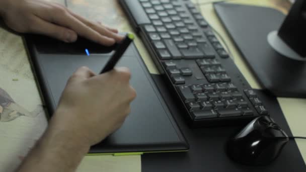 Graphics Tablet — Stock Video