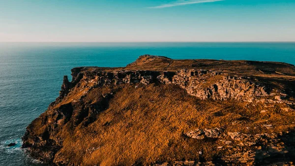 Flying Landscape Atlantic Ocean Aerial View — Stockfoto