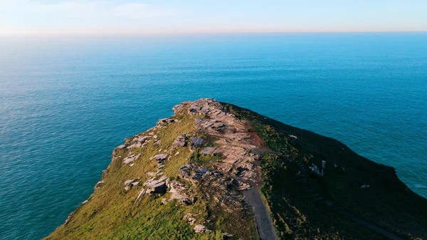 Flying Landscape Atlantic Ocean Aerial View — Stockfoto