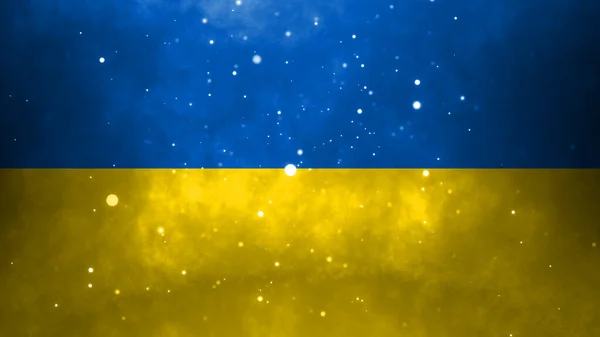 Flag Independent Ukraine Yellow Blue Background — Foto de Stock